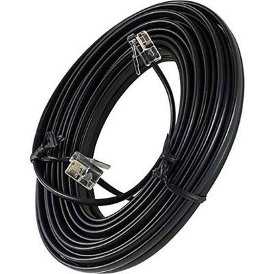 RJ11 Telephone Extension Cable - 2P4C/4P4C Wire for Landline Phone, Fax, DSL Modem, Wall Jack, Home or Office Use