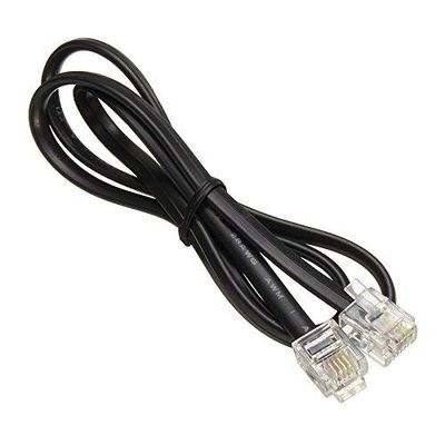 RJ11 Telephone Extension Cable - 2P4C/4P4C Wire for Landline Phone, Fax, DSL Modem, Wall Jack, Home or Office Use