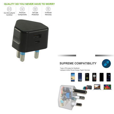 Cavo caricatore da presa SA (Sudafrica) a USB-C 5V 9V 12V