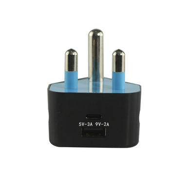 Caricabatterie SA con presa USB, porte USB-C e USB-A 5V 3.4A