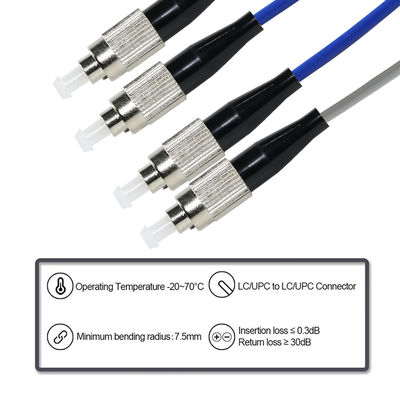 Cavo in fibra ottica duplex monomodale FC a FC 9/125μm OS2