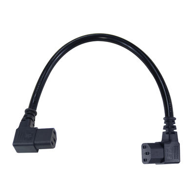 Corde di estensione di alimentazione da C13 a C13 ad angolo retto per il monitor del server PDU