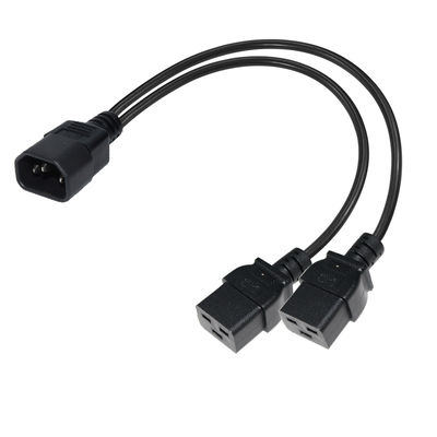 IEC 60320 C14 a doppio cavo di divisione di potenza C19 per rack server
