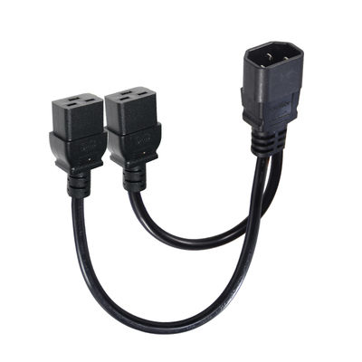 IEC 60320 C14 a doppio cavo di divisione di potenza C19 per rack server