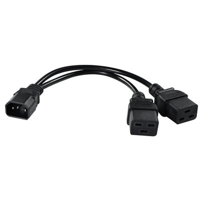 IEC 60320 C14 a doppio cavo di divisione di potenza C19 per rack server