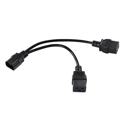 IEC 60320 C14 a doppio cavo di divisione di potenza C19 per rack server