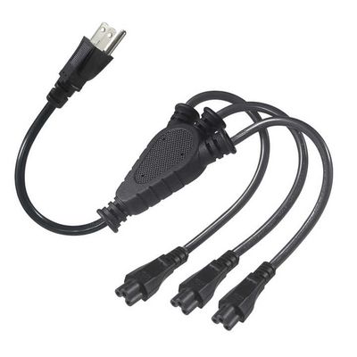 Cavo sdoppiatore di alimentazione NEMA 5-15P a 4 vie IEC C5 per laptop