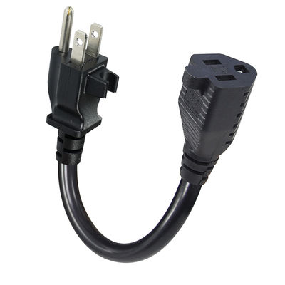 Cavo di prolunga da NEMA 5-15P a presa di corrente con clip per cavo 14AWG