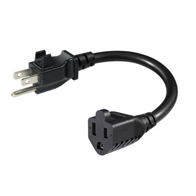 Cavo di prolunga da NEMA 5-15P a presa di corrente con clip per cavo 14AWG