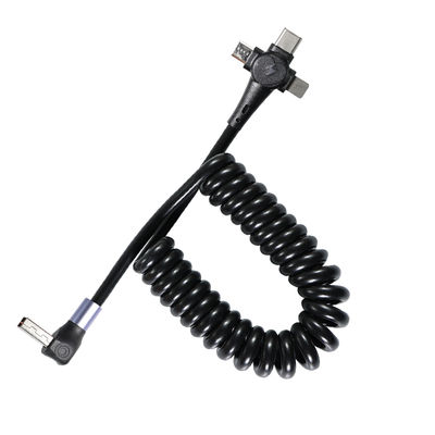 Cable in nylon intrecciato veloce USB C 3.0 Tipo C 3 in 1 carica in bobina