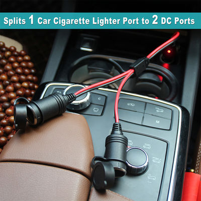 Caricabatterie per auto da 12-24 Volt con adattatore per accendisigari maschio-maschio