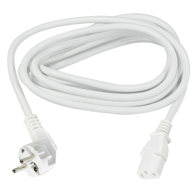 Cavo di alimentazione da spina europea a IEC C13 - Cavo di alimentazione europeo per computer, monitor, stampante, adattatore, 250V 10A