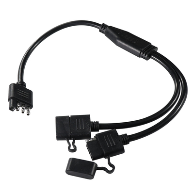 3VY Splitter Trailer Light Wiring Harness 1.2M Nero PVC