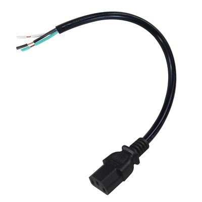 IEC C13 a cavo di alimentazione a filo strippato 10A 250V per server PDU