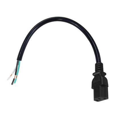 IEC C13 a cavo di alimentazione a filo strippato 10A 250V per server PDU
