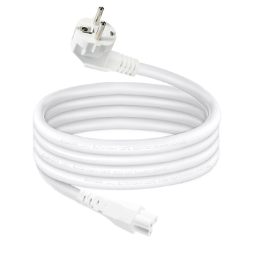 Cavo di alimentazione EU Plug a IEC C5 - Cavo AC a 2 pin europeo per adattatore laptop, notebook, proiettore, connettore a trifoglio 2.5A 250V