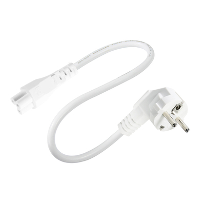 Cavo di alimentazione EU Plug a IEC C5 - Cavo AC a 2 pin europeo per adattatore laptop, notebook, proiettore, connettore a trifoglio 2.5A 250V