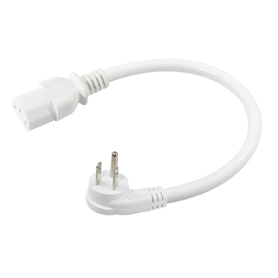 NEMA 5-15P per il cavo di alimentazione C13 a angolo destro - 3 punte US plug to IEC C13 Cable CA per monitor, server, PDU, 10A 125V