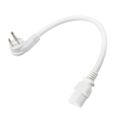 NEMA 5-15P per il cavo di alimentazione C13 a angolo destro - 3 punte US plug to IEC C13 Cable CA per monitor, server, PDU, 10A 125V