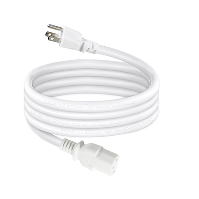 NEMA 5-15P per il cavo di alimentazione C13 a angolo destro - 3 punte US plug to IEC C13 Cable CA per monitor, server, PDU, 10A 125V
