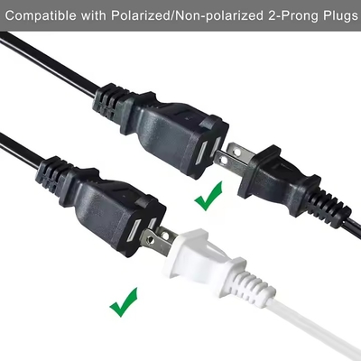 1-a-4 NEMA 1-15P Flat Plug Power Splitter - Spazio risparmiato 125V 15A Multi-Outlet Extension per casa/ufficio