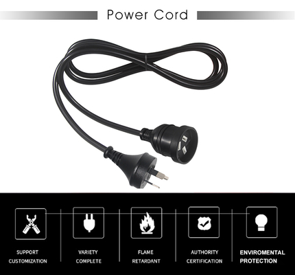Cavo elettrico per computer con spina a 3 pin universale Australia Aus Nzs da maschio a femmina