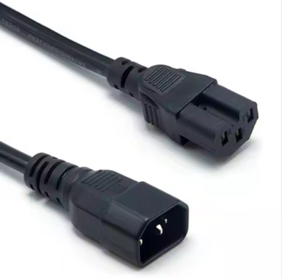 IEC C14 a C15 cavo di alimentazione, maschio a femmina cavo ad alta temperatura 250V 10A per server, rete, PDU, kettle