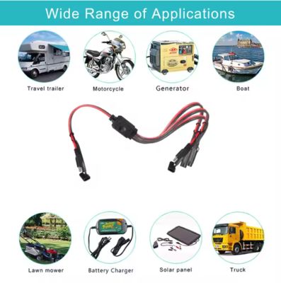 Cavo di divisione di potenza SAE da 1 a 3 per pannelli solari e caricabatterie