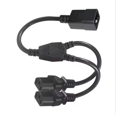 Cavo sdoppiatore di alimentazione da C20 a doppio C13, 250V 15A, Cavo di prolunga IEC 60320 per PDU/Data Center/Server