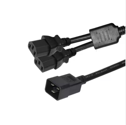 Cavo sdoppiatore di alimentazione da C20 a doppio C13, 250V 15A, Cavo di prolunga IEC 60320 per PDU/Data Center/Server