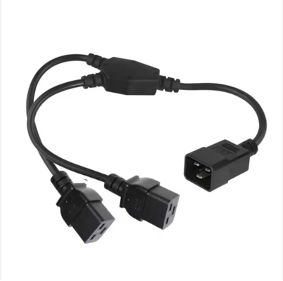 C20 a Doppio C19 Cavo Sdoppiatore di Alimentazione, 250V 16A, Cavo di prolunga IEC per impieghi gravosi per PDU, Server, Data Center