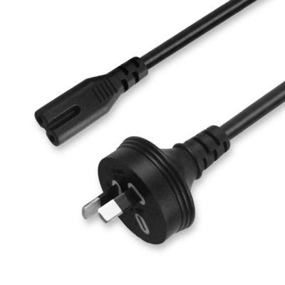 Cavo di alimentazione AU a 2 pin a IEC C7 H03VV-F 0.75mm2 Rame