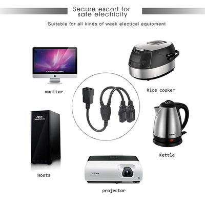 C20 a 2xC13 Cavo di alimentazione a Y 15A 250V Rame puro