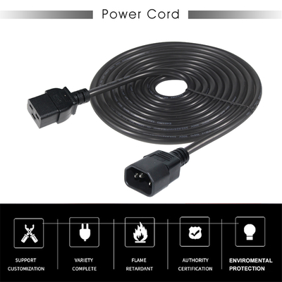 IEC C19 a C14 Cavo di alimentazione 18-14AWG Giacca in PVC