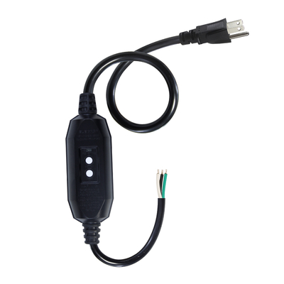 15A GFCI Power Cord NEMA 5-15P to Free End 14AWG
