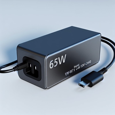 Adattatore per alimentazione desktop da 65W con cavo di ricarica Type C 100-240V