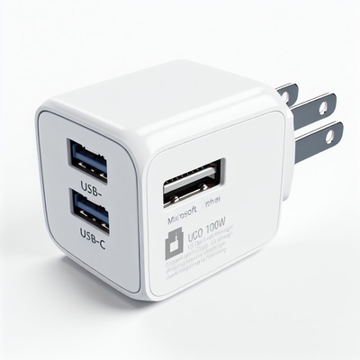 Caricabatterie da parete GaN da 100 W con doppia presa USB-C e USB-A