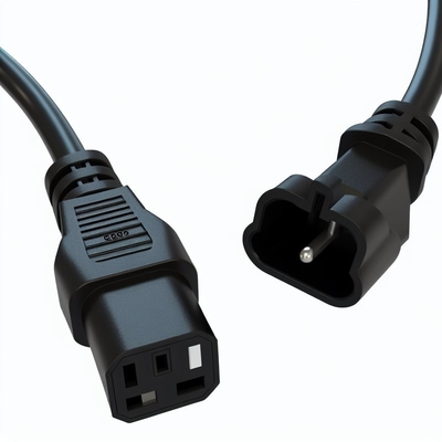 Corde di estensione di alimentazione da C13 a C13 ad angolo retto per il monitor del server PDU