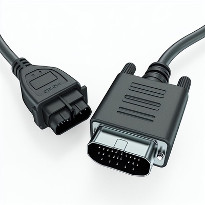 Cavo di adattamento diagnostico OBD-II a DB9 da 16 pin maschio a 9 pin in serie