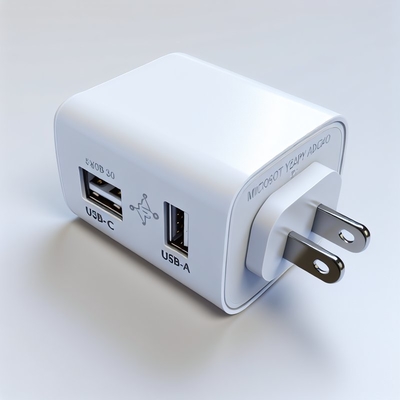 Caricabatterie SA con presa USB, porte USB-C e USB-A 5V 3.4A