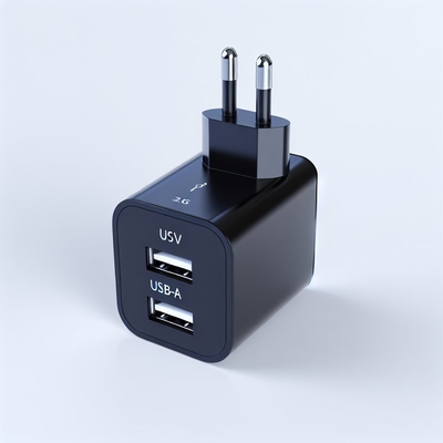 Caricabatterie SA con presa USB, porte USB-C e USB-A 5V 3.4A