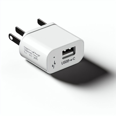 Caricabatterie GaN USB-C da 100W con spina AU a 2 pin per laptop