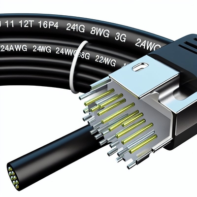 Cavo telefonico a spirale RJ11 6P4C 12FT da maschio a maschio 24AWG