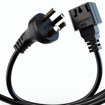 Regno Unito 3Pin a 2x Corde di alimentazione IEC C13 H05VV-F 0,75mm2