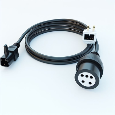 Regno Unito 3Pin a 2x Corde di alimentazione IEC C13 H05VV-F 0,75mm2