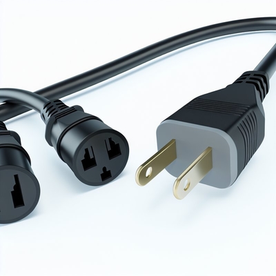 Plug 3M Au al doppio cavo di alimentazione splitter femmina IEC