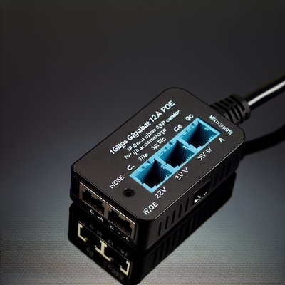 12V Gigabit PoE Splitter Adapter per telecamere IP IEEE 802.3af/at