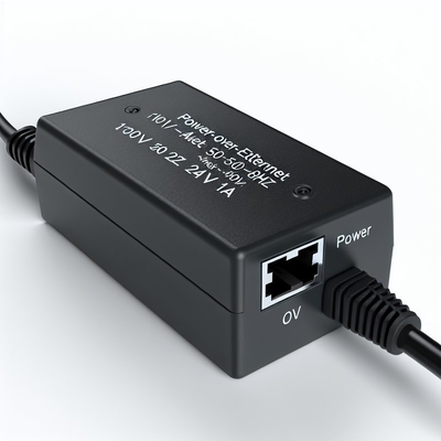24V 0.5A 12V 1A POE Injector Adapter per telecamere CCTV IP