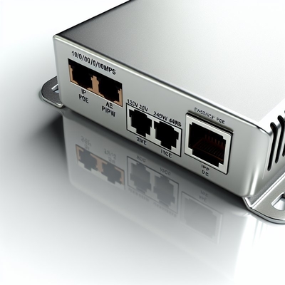 12V 24V 48V iniettore POE passivo per telecamere IP 10/100/1000Mbps