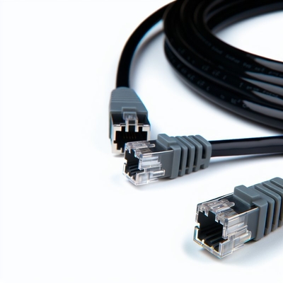 Cavo telefonico RJ11 nero da 25 piedi 4P4C 4P2C prolunga